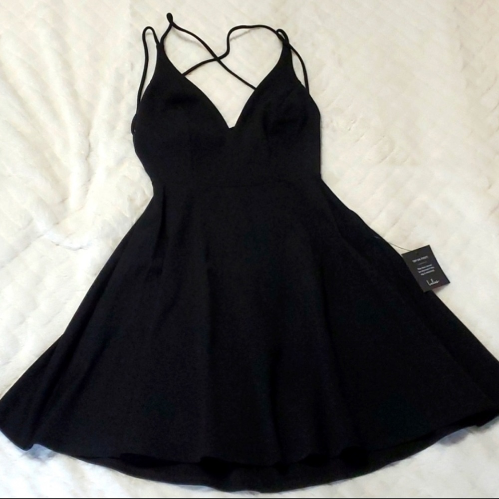 Lulu’s Black Skater Dress